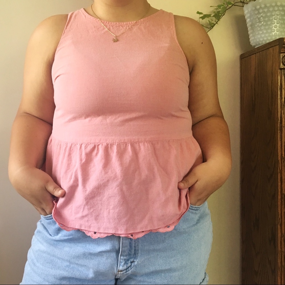 Old Navy peplum sleeveless top